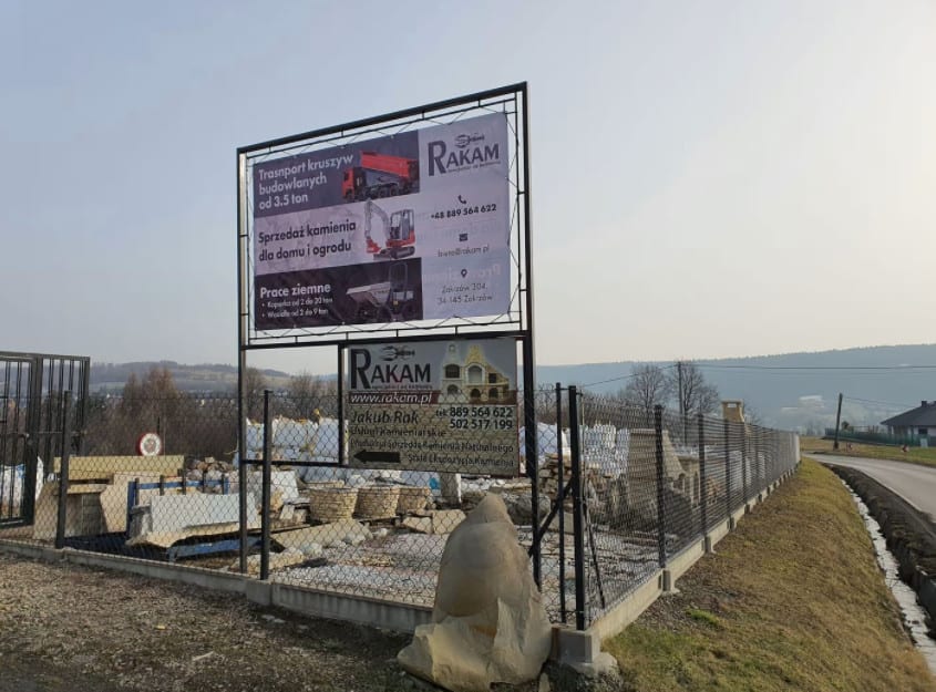 reklama na płocie