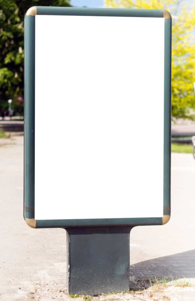 wolnostojący nośnik reklamy