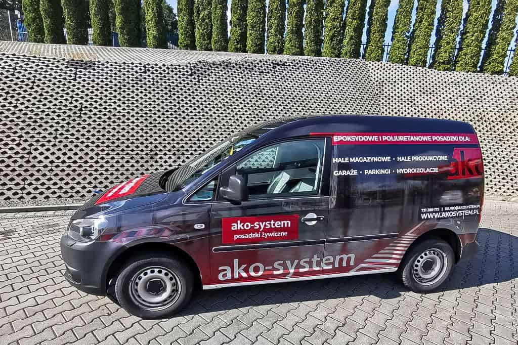 Całościowe oklejanie samochodu VW Caddy